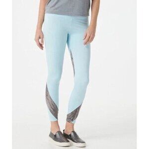 Soulgani Active Pet California Love Twin Soul Leggings Blue Petite XL A391397